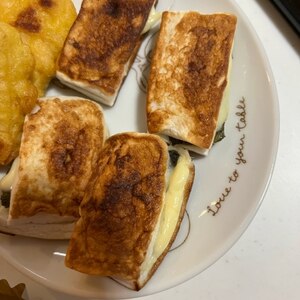 お弁当に♫ はんぺんの海苔チーズ焼き